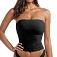 thumbnail image 1 of Karight Women's Y2K Strapless Backless Tube Top Double Lined Sleeveless Crop Tank Top for Summer 2025 Going Out, 1 of 2
