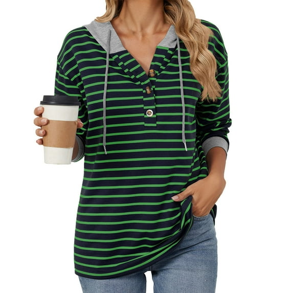 Karight Womens Button Down Shirt Long Sleeve Blouse