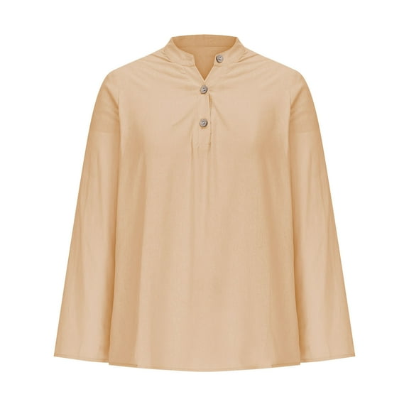 Karight Womens Button Down Shirt Long Sleeve Blouse