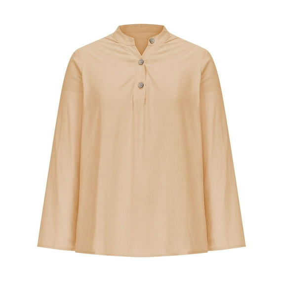 Karight Womens Button Down Shirt Long Sleeve Blouse