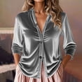 thumbnail image 1 of Karight Womens Button Down Shirt Long Sleeve Blouse, 1 of 6