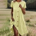 thumbnail image 1 of Karight Womens Eyelet Textured Button Down Shift Dress, Short Sleeve Crew Neck Loose Fit Midi Dress, 1 of 5