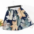 thumbnail image 1 of Karight Womens Floral Print Elastic Waist Shorts Lightweight Flowy Lounge Sleep Shorts with Drawstring, 1 of 5