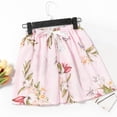 thumbnail image 1 of Karight Womens Floral Print Elastic Waist Shorts Lightweight Flowy Lounge Sleep Shorts with Drawstring, 1 of 5