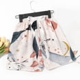 thumbnail image 1 of Karight Womens Floral Print Elastic Waist Shorts Lightweight Flowy Lounge Sleep Shorts with Drawstring, 1 of 5