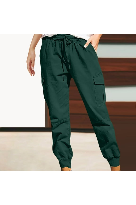 Womens Hiking Pants Tall Athletic Cargo Pants Lightweight 4 Pockets Womens Trouser Hiking Loose Pants