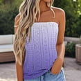 thumbnail image 1 of Karight Womens Summer Tube Tops Casual Strapless Eyelet Bandeau Tanks Cute Off Shoulder Tunic Shirts Flowy Vacation Blouses, 1 of 5