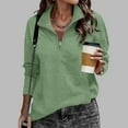 thumbnail image 1 of Karight Womens Sweatshirt Casual Long Sleeve Half Zip Pullover Lightweight Sweatshirts Tops Fall Fashion Outfits, 1 of 9