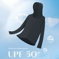thumbnail image 1 of Karight Womens UPF 50+ UV Protection Hooded Long Sleeve Shirt - Quick Dry Lightweight Athletic Top with Thumbholes for Running, Hiking, Yoga, 1 of 8