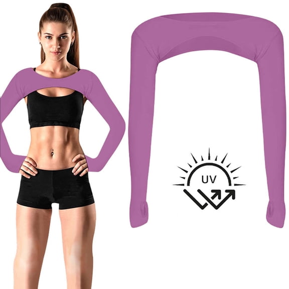 Karight Womens UV Protection Sun Sleeves with Thumb Hole - Full Arm Cooling Cover Up for Outdoor Hiking, Cycling & Running - Breathable UPF 50+ Arm Guard