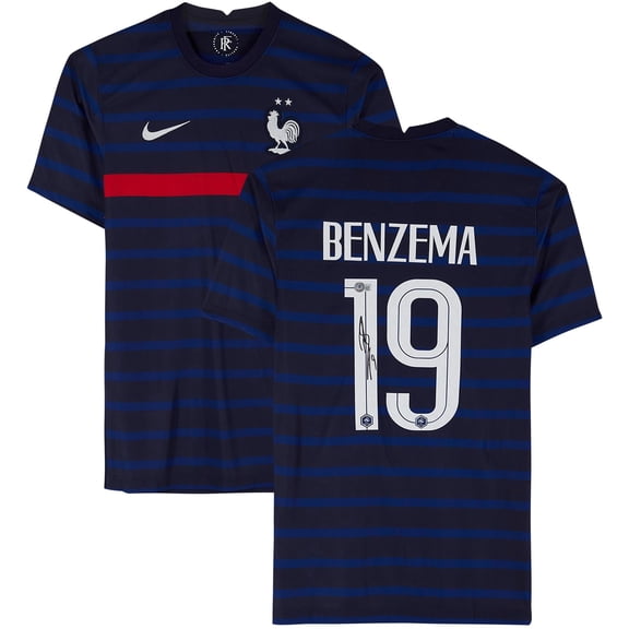 Karim Benzema France Autographed Home Jersey - Fanatics Authentic Certified