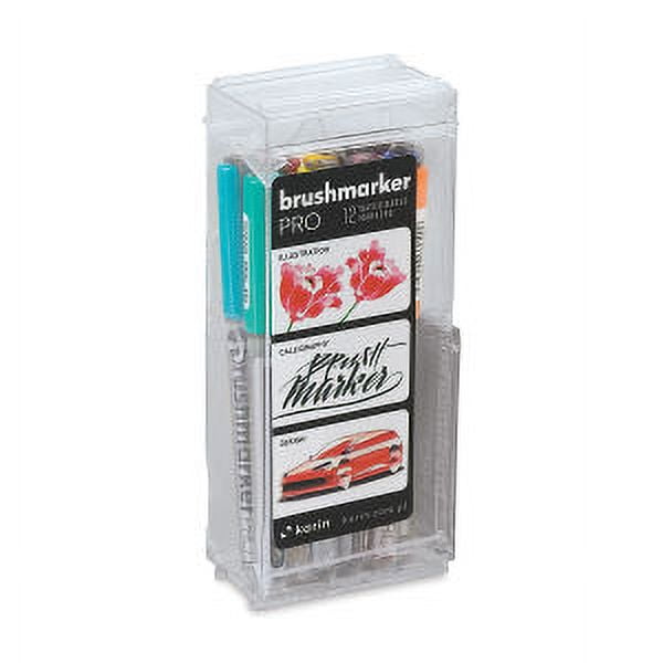 Karin Brushmarker Pro Junior Washable Markers - Assorted Colors, Set of 12