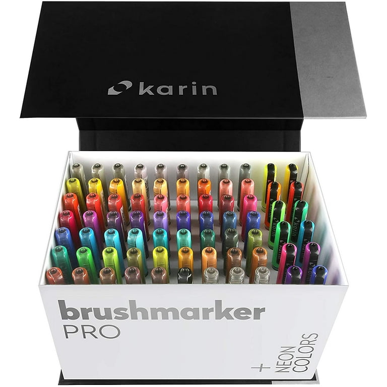 KARIN PRO Mega Box: 72-Color Art Lettering Marker Set with