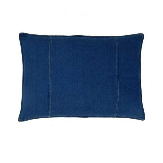 Karin Maki 09009500031KM Denim Pillow Sham, Blue - King Size