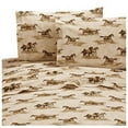 thumbnail image 1 of Karin Maki Unisex Wild Horses Queen Sheet Set Brown One Size, 1 of 1