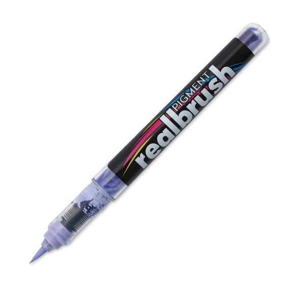 Karin Realbrush Pigment Marker - Pastel Violet Blue, 4 mm, Brush Tip