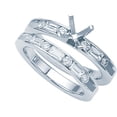thumbnail image 1 of Karina B� Baguette Diamonds Wedding Set, 1 of 9
