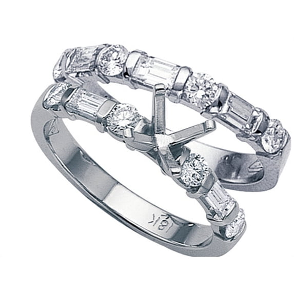 Karina B� Baguette Diamonds Wedding Set