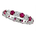 thumbnail image 1 of Karina B� Round Diamond and Ruby Eternity Band, 1 of 9