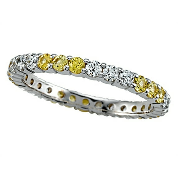 Karina B� Yellow Sapphire Eternity Band
