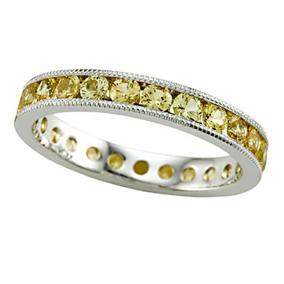 Karina B� Yellow Sapphire Eternity Band