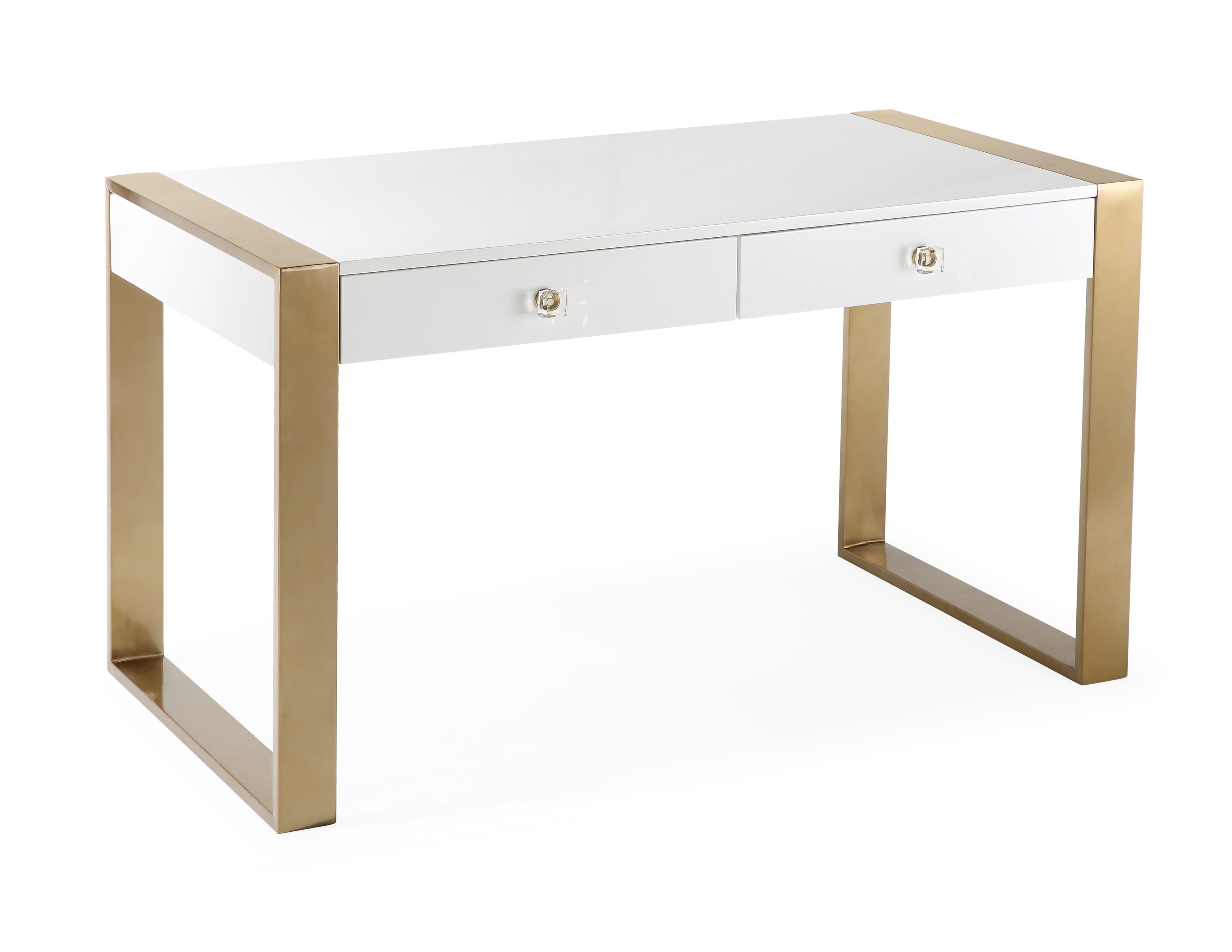 Karina Writing Desk With Gold Legs by TOV Furniture