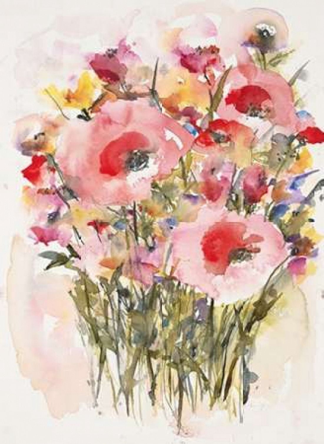 Karins Garden 4 Canvas Art - Karin Johannesson (18 x 24)