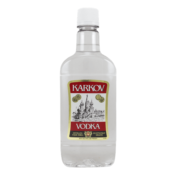 Karkov, Vodka, 750ml Plastic Bottle, 40% ABV, 25.4 fl oz