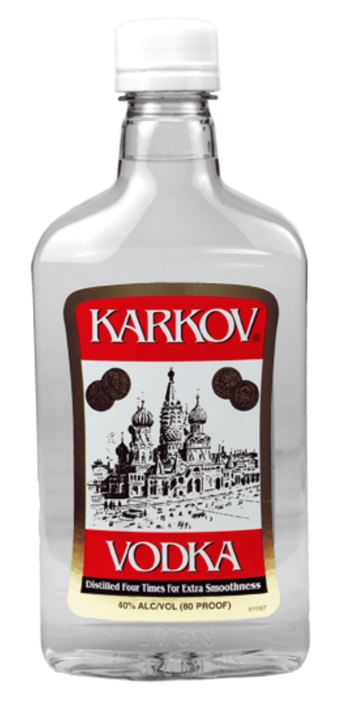 Karkov Vodka, American Vodka, 80 Proof, 375ml, 62oz Servings, Glass