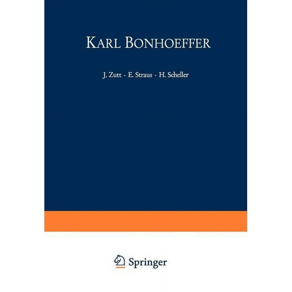 Karl Bonhoeffer: Zum Hundersten Geburtstag Am 31. MÃ¤rz 1968, (Paperback)