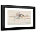 thumbnail image 1 of Karl Feiertag 14x11 Black Modern Framed Museum Art Print Titled - Two Children and a Dachshund on a Plane, 1 of 5