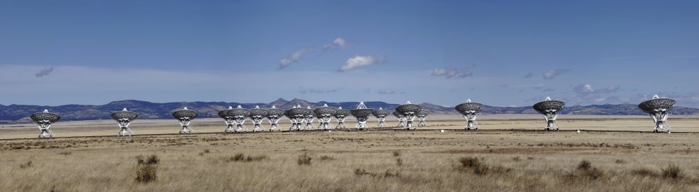 Karl G Jansky Very Large Array is a Radio Astronomy Observatory Plains of San Agustin New Mexico USA Canvas Art - Panoramic Images (44 x 12)