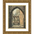 thumbnail image 1 of Karl Heinrich Beichling 15x18 Gold Ornate Wood Frame and Double Matted Museum Art Print Titled - Ruins of the Oybin Monastery in Winter (C. 1830), 1 of 4