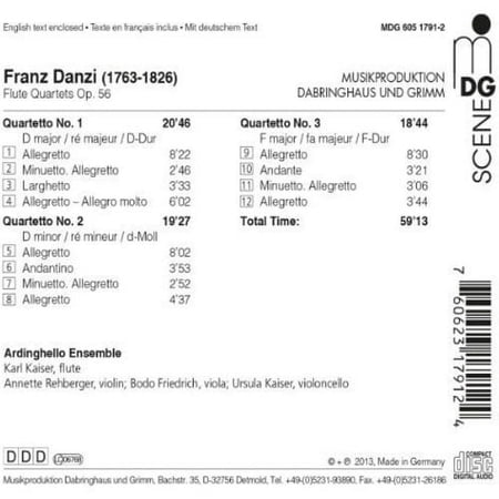 Karl Kaiser - Flute Quartets Op 56 - Music & Performance - CD