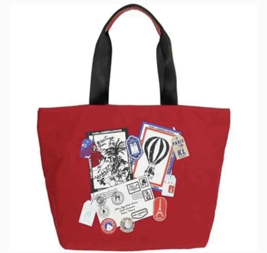Red Canvas Tote Bag by Karl Lagerfeld Paris Cameroon Ubuy