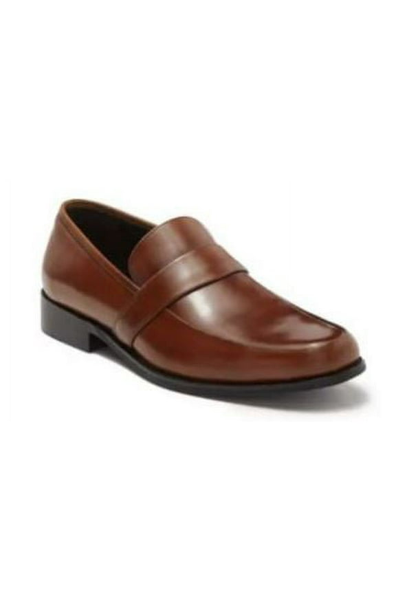 Leather Loafers Cognac Mens Size 10.5 M - New with box/tags