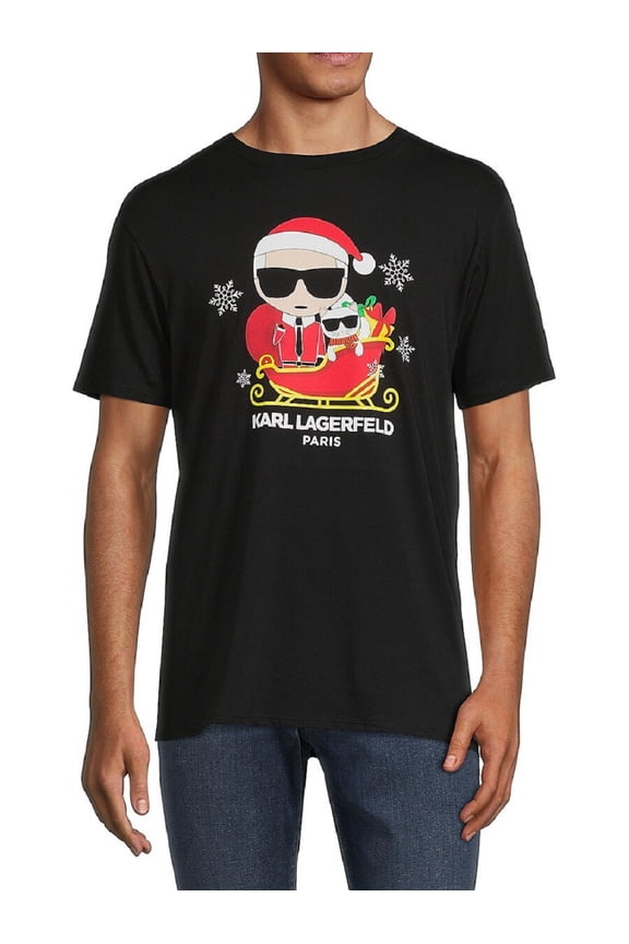 Mens Graphic T-Shirt, Black, Small