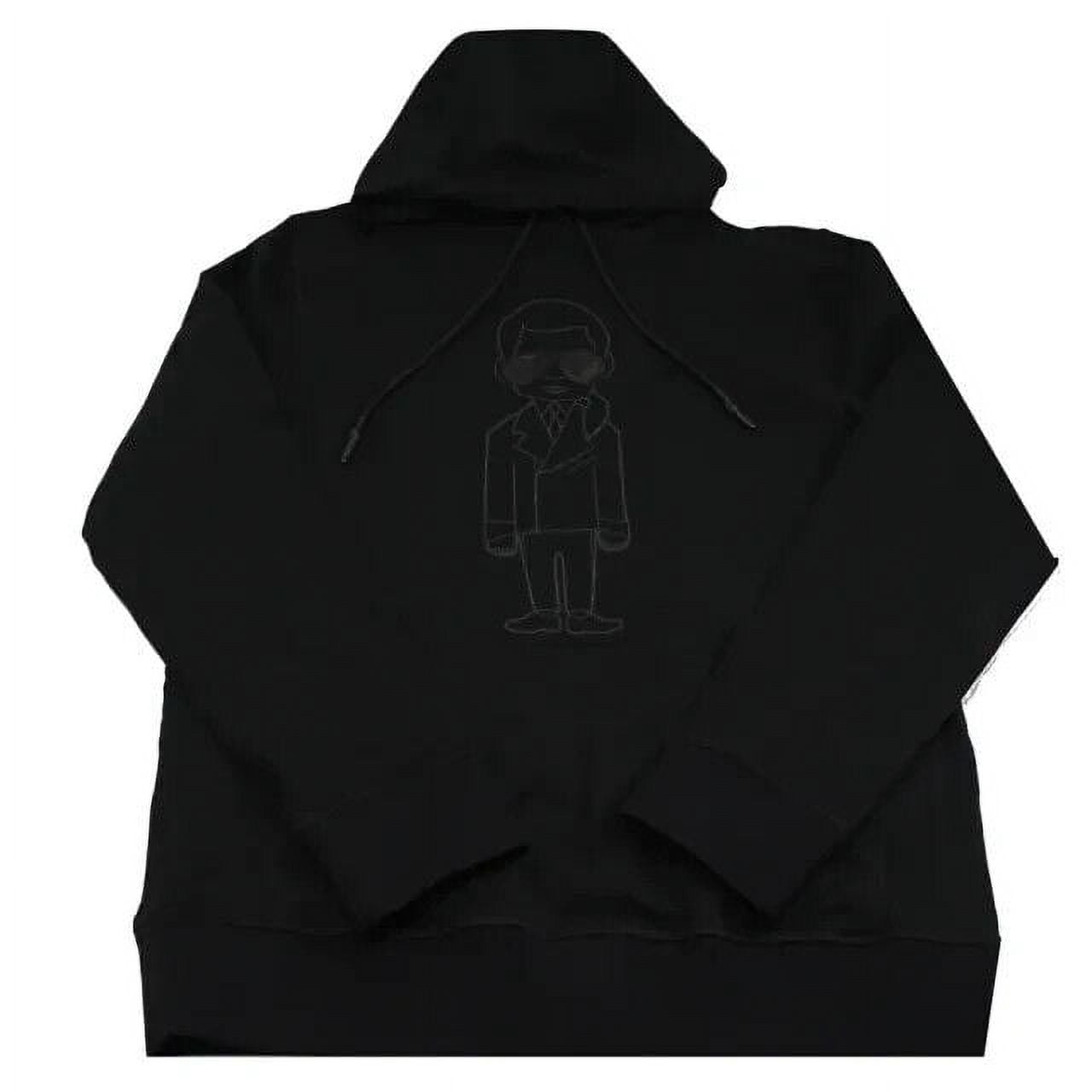 Karl Lagerfeld Paris Men's Karl With Sunglasses Hoodie in Black-Medium