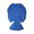 thumbnail image 1 of Karl Lagerfeld Paris Ruffled Tiered Dress - Navy, navy, Size 14, 1 of 2