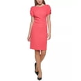 thumbnail image 1 of Karl Lagerfeld Paris Side Ruched Sheath Dress Red 6, 1 of 2