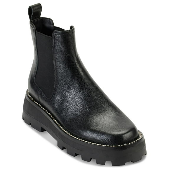 Karl Lagerfeld Paris Womens Mayde Leather Rhinestone Chelsea Boots