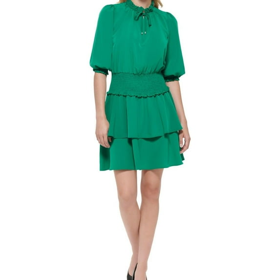 Karl Lagerfeld Paris Womens Tiered Mini Dress