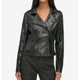 thumbnail image 1 of Karl Lagerfeld Womens Sequined Motorcycle Jacket, Black, X-Large, 1 of 1