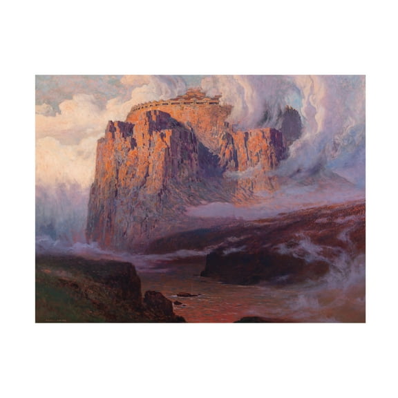 Karl Ludwig Prinz 'Valhalla, before 1911' Canvas Art - 47 x 35 Inches