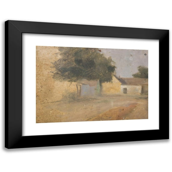 Karl Maria Thuma 18x14 Black Modern Framed Museum Art Print Titled - In the Village