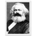 thumbnail image 1 of Karl Marx Vintage B&W Photo A4 Artwork Framed Wall Art Print, 1 of 4