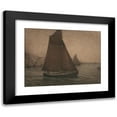 thumbnail image 1 of Karl Nordström 14x12 Black Modern Framed Museum Art Print Titled - Net Fishing Boats (1902), 1 of 5