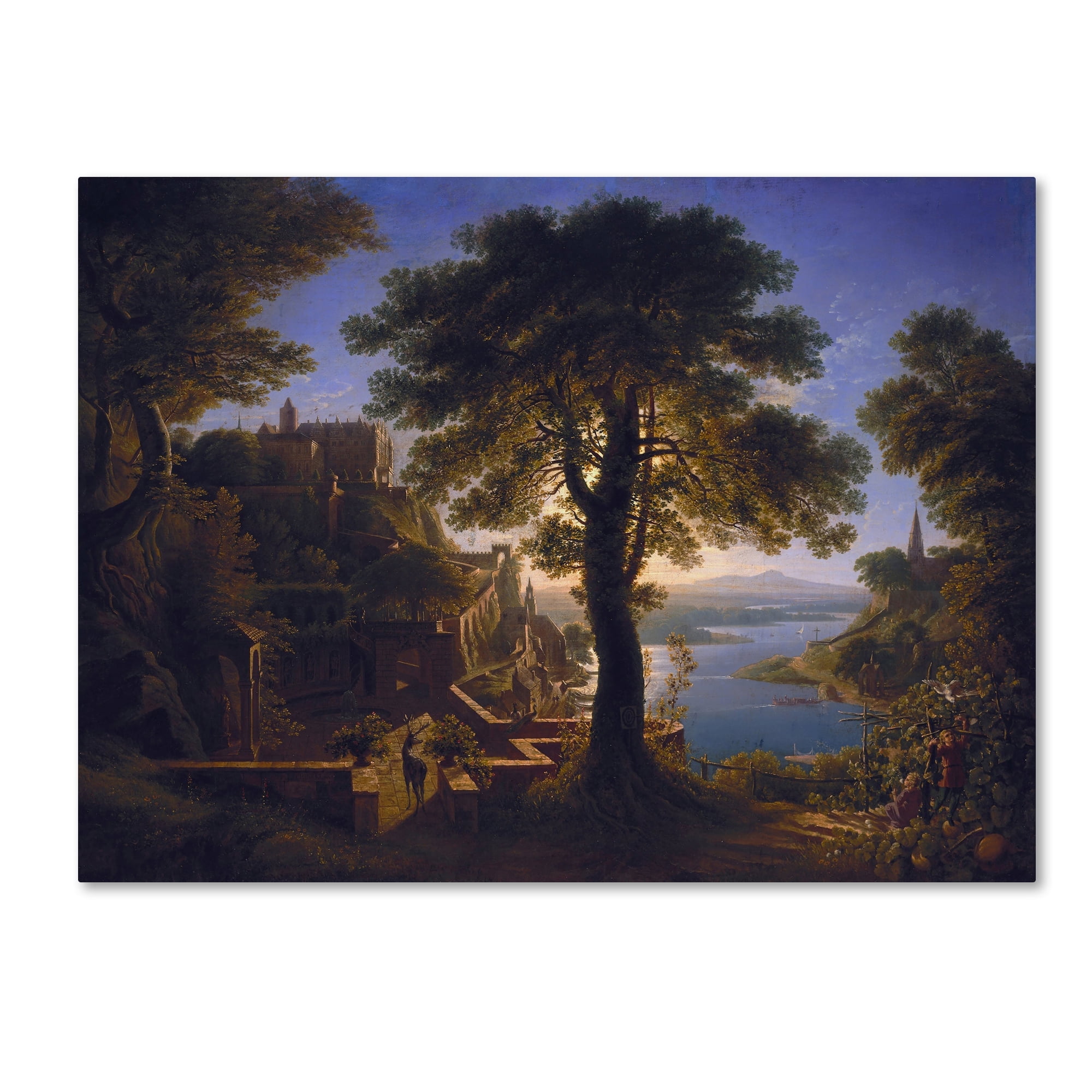 Karl Schinkel 'Castle By The River' Canvas Art