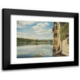 thumbnail image 1 of Karl Vikas 18x14 Black Modern Framed Museum Art Print Titled - A Chateau by the Lake, 1 of 5