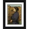 thumbnail image 1 of Karl Von Pidoll 11x14 Black Ornate Wood Framed Double Matted Museum Art Print Titled: Portrait of Anna Cossmann Before Ca D’Oro in Venice (1894), 1 of 5